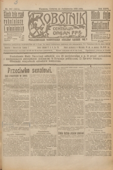 Robotnik : centralny organ P.P.S. R.26, nr 287 (21 października 1920) = nr 1074