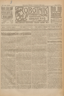 Robotnik : centralny organ P.P.S. R.26, nr 298 (2 listopada 1920) = nr 1085