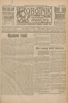 Robotnik : centralny organ P.P.S. R.26, nr 301 (5 listopada 1920) = nr 1088