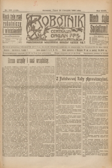 Robotnik : centralny organ P.P.S. R.26, nr 322 (26 listopada 1920) = nr 1109