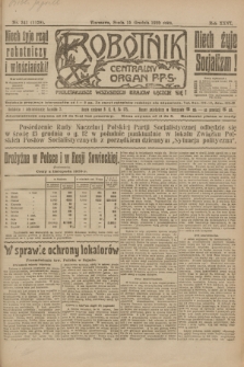 Robotnik : centralny organ P.P.S. R.26, nr 341 (15 grudnia 1920) = nr 1128