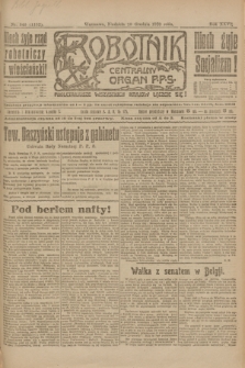 Robotnik : centralny organ P.P.S. R.26, nr 345 (19 grudnia 1920) = nr 1132