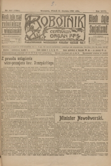 Robotnik : centralny organ P.P.S. R.26, nr 347 (21 grudnia 1920) = nr 1134