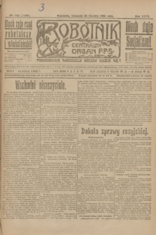 Robotnik : centralny organ P.P.S. R.26, nr 349 (23 grudnia 1920) = nr 1136