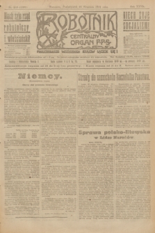 Robotnik : centralny organ P.P.S. R.27, nr 259 (26 września 1921) = nr 1381