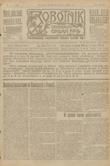 Robotnik : centralny organ P.P.S. R.28, nr 28 (28 stycznia 1922) = nr 1503