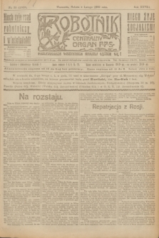 Robotnik : centralny organ P.P.S. R.28, nr 35 (4 lutego 1922) = nr 1509