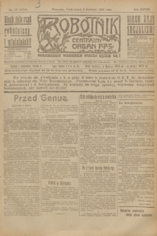 Robotnik : centralny organ P.P.S. R.28, nr 92 (3 kwietnia 1922) = nr 1564