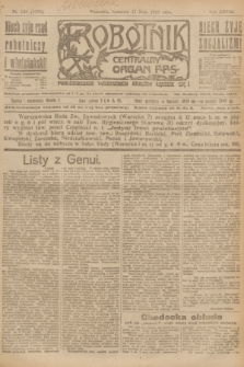 Robotnik : centralny organ P.P.S. R.28, nr 126 (11 maja 1922) = nr 1598