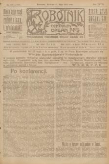 Robotnik : centralny organ P.P.S. R.28, nr 136 (21 maja 1922) = nr 1608
