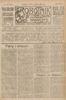 Robotnik : centralny organ P.P.S. R.28, nr 156 (11 czerwca 1922) = nr 1628