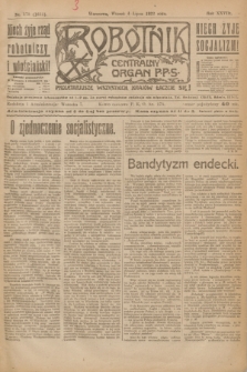 Robotnik : centralny organ P.P.S. R.28, nr 179 (4 lipca 1922) = nr 1651