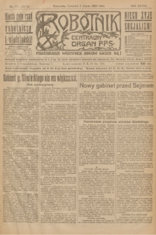 Robotnik : centralny organ P.P.S. R.28, nr 181 (6 lipca 1922) = nr 1653
