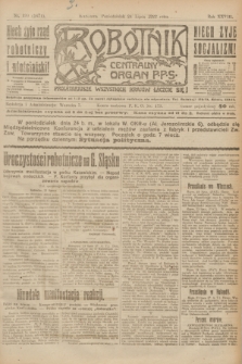 Robotnik : centralny organ P.P.S. R.28, nr 199 (24 lipca 1922) = nr 1671