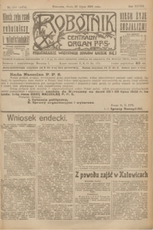 Robotnik : centralny organ P.P.S. R.28, nr 201 (26 lipca 1922) = nr 1673