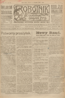 Robotnik : centralny organ P.P.S. R.28, nr 207 (1 sierpnia 1922) = nr 1679