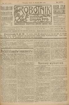 Robotnik : centralny organ P.P.S. R.28, nr 236 (30 sierpnia 1922) = nr 1708