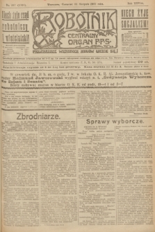 Robotnik : centralny organ P.P.S. R.28, nr 237 (31 sierpnia 1922) = nr 1709