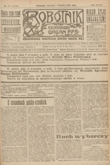 Robotnik : centralny organ P.P.S. R.28, nr 244 (7 września 1922) = nr 1716
