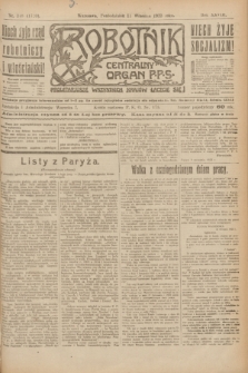 Robotnik : centralny organ P.P.S. R.28, nr 248 (11 września 1922) = nr 1720