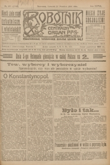 Robotnik : centralny organ P.P.S. R.28, nr 258 (21 września 1922) = nr 1730