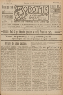 Robotnik : centralny organ P.P.S. R.28, nr 264 (27 września 1922) = nr 1736