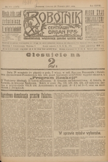 Robotnik : centralny organ P.P.S. R.28, nr 265 (28 września 1922) = nr 1737