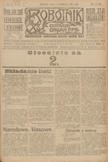 Robotnik : centralny organ P.P.S. R.28, nr 271 (4 października 1922) = nr 1743