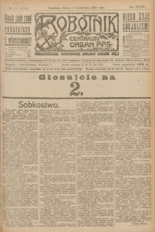 Robotnik : centralny organ P.P.S. R.28, nr 274 (7 października 1922) = nr 1746