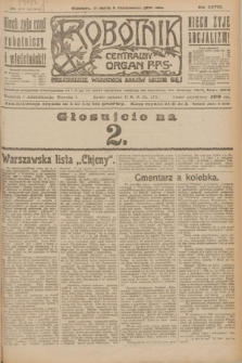 Robotnik : centralny organ P.P.S. R.28, nr 275 (8 października 1922) = nr 1747