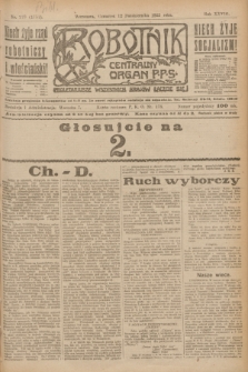 Robotnik : centralny organ P.P.S. R.28, nr 279 (12 października 1922) = nr 1751