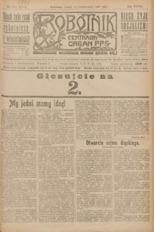 Robotnik : centralny organ P.P.S. R.28, nr 280 (13 października 1922) = nr 1752