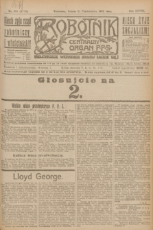 Robotnik : centralny organ P.P.S. R.28, nr 288 (21 października 1922) = nr 1760