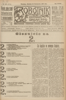 Robotnik : centralny organ P.P.S. R.28, nr 289 (22 października 1922) = nr 1761