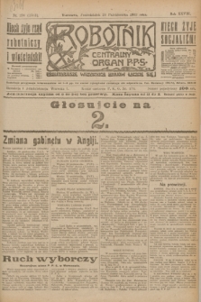 Robotnik : centralny organ P.P.S. R.28, nr 290 (23 października 1922) = nr 1762