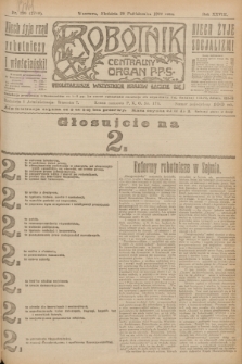 Robotnik : centralny organ P.P.S. R.28, nr 296 (29 października 1922) = nr 1768