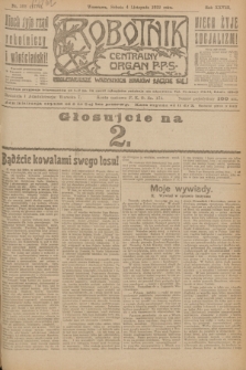 Robotnik : centralny organ P.P.S. R.28, nr 302 (4 listopada 1922) = nr 1774