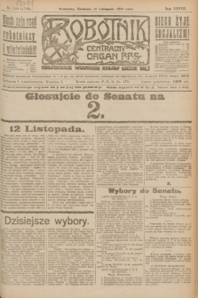 Robotnik : centralny organ P.P.S. R.28, nr 310 (12 listopada 1922) = nr 1782