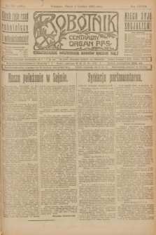 Robotnik : centralny organ P.P.S. R.28, nr 329 (1 grudnia 1922) = nr 1801