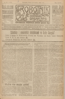 Robotnik : centralny organ P.P.S. R.28, nr 355 (30 grudnia 1922) = nr 1827