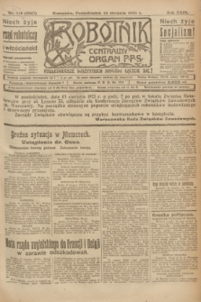 Robotnik : centralny organ P.P.S. R.29, nr 219 (13 sierpnia 1923) = nr 2047