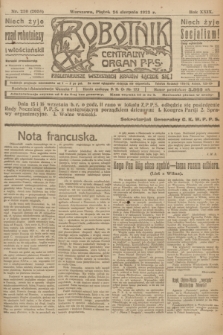 Robotnik : centralny organ P.P.S. R.29, nr 230 (24 sierpnia 1923) = nr 2058