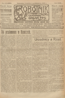 Robotnik : centralny organ P.P.S. R.29, nr 270 (4 października 1923) = nr 2098