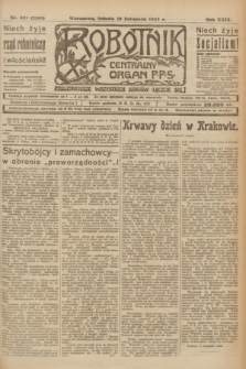 Robotnik : centralny organ P.P.S. R.29, nr 307 (10 listopada 1923) = nr 2135