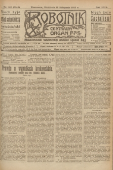 Robotnik : centralny organ P.P.S. R.29, nr 315 (18 listopada 1923) = nr 2143