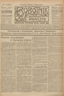 Robotnik : centralny organ P.P.S. R.30, nr 63 (4 marca 1924) = nr 2244