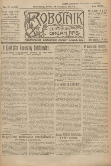 Robotnik : centralny organ P.P.S. R.31, nr 28 (28 stycznia 1925) = nr 2484