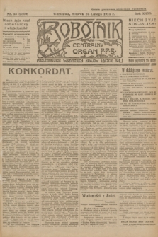Robotnik : centralny organ P.P.S. R.31, nr 55 (24 lutego 1925) = nr 2509