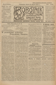 Robotnik : centralny organ P.P.S. R.31, nr 87 (28 marca 1925) = nr 2540