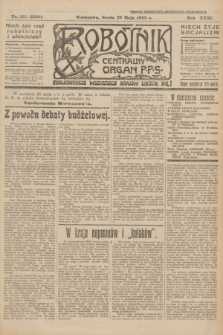 Robotnik : centralny organ P.P.S. R.31, nr 138 (20 maja 1925) = nr 2591